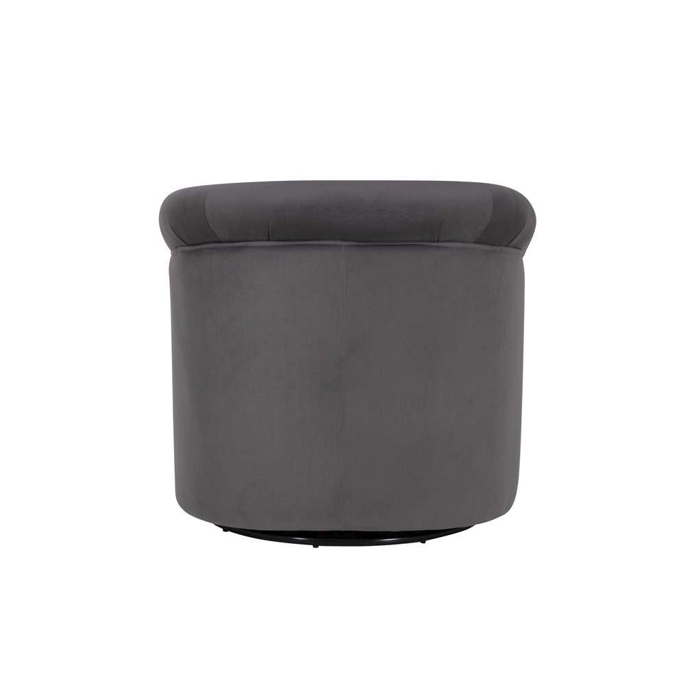 Powell Company - Bonnie Swivel Club Chair, Gray - D1209S23GREY veiw 5