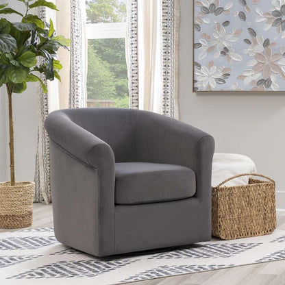 Powell Company - Bonnie Swivel Club Chair, Gray - D1209S23GREY veiw 8