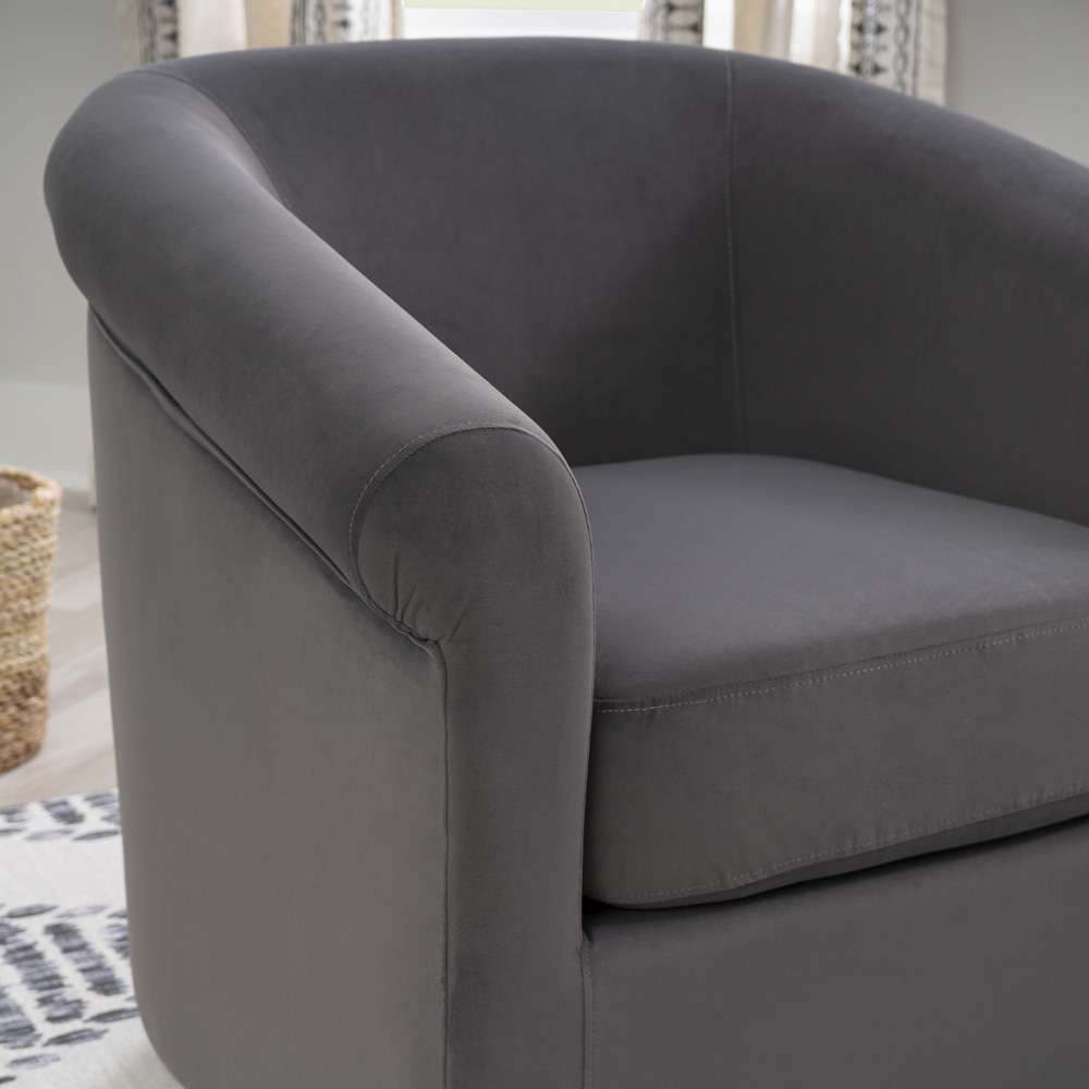 Powell Company - Bonnie Swivel Club Chair, Gray - D1209S23GREY veiw 9