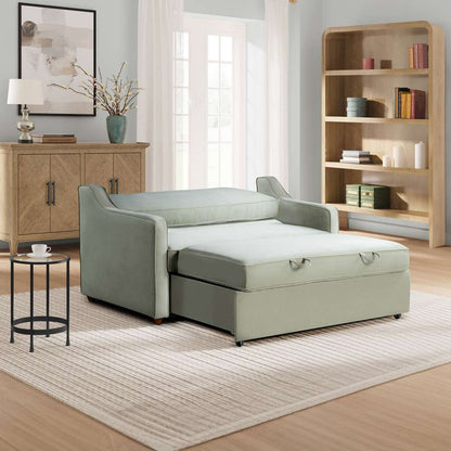 Serta by Lifestyle Solutions - Draper Convertible Loveseat, Sage - 112A034SGE veiw 7