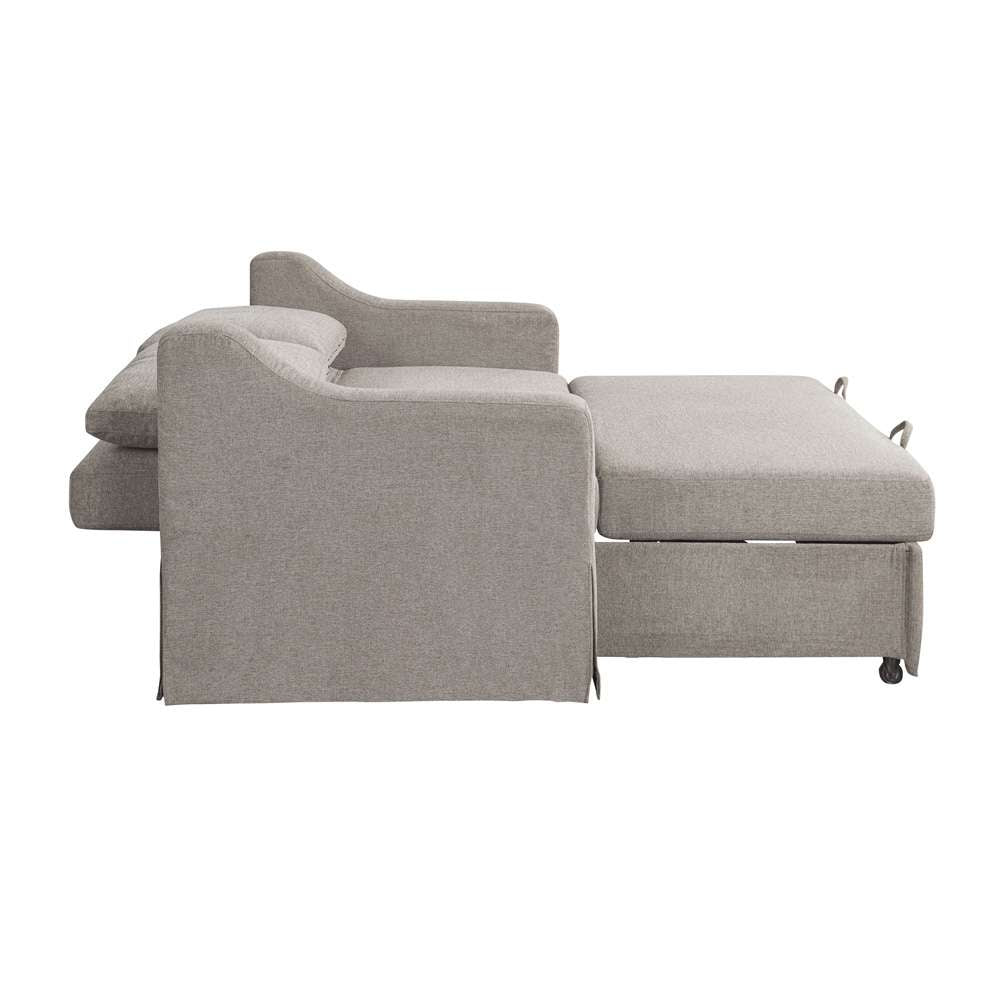 Serta by Lifestyle Solutions - Hailey Convertible Loveseat, Flax - 112A012FLX veiw 7