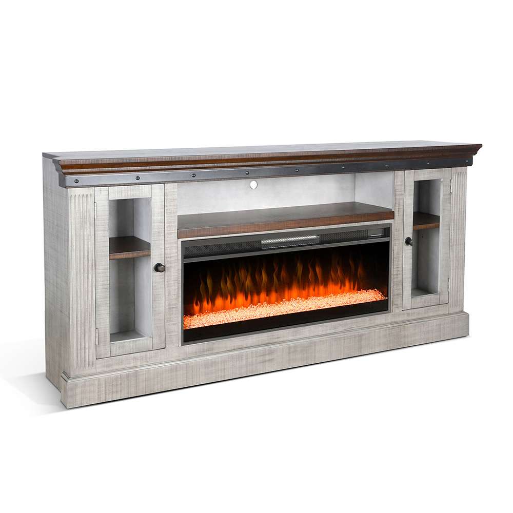 Sunny Designs -  128in Entertainment Wall with Electric Fireplace - K3649TA-CFC veiw 1