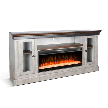 Sunny Designs -  128in Entertainment Wall with Electric Fireplace - K3649TA-CFC veiw 1