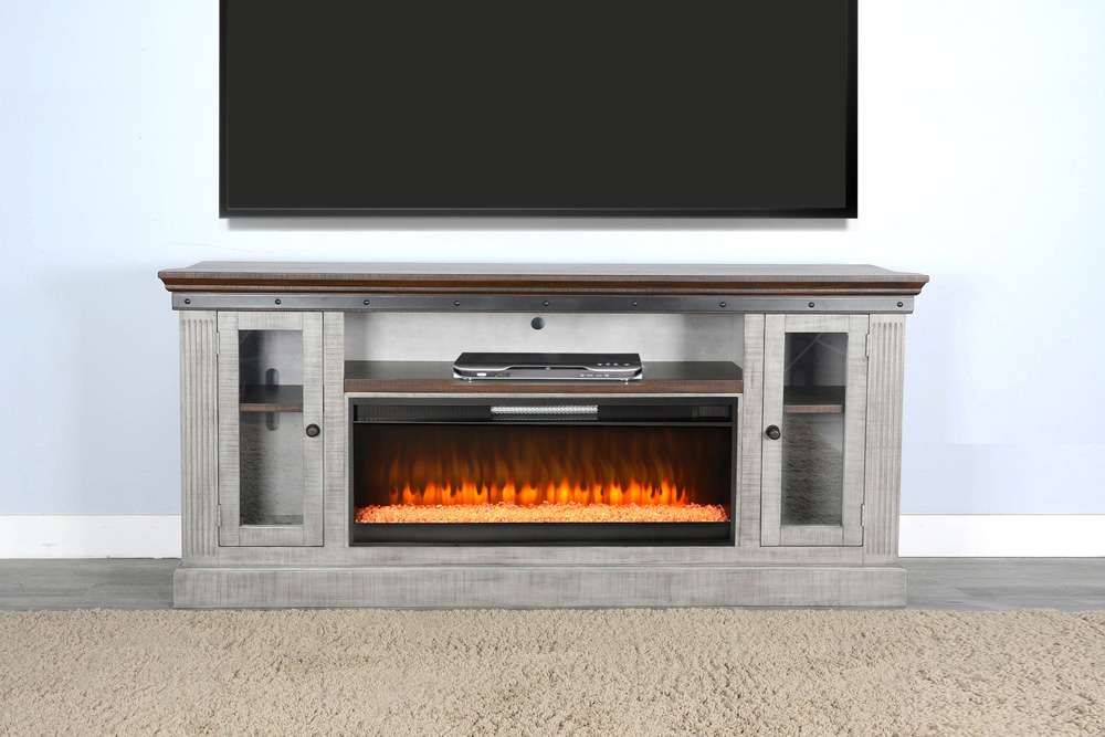 Sunny Designs -  128in Entertainment Wall with Electric Fireplace - K3649TA-CFC veiw 2