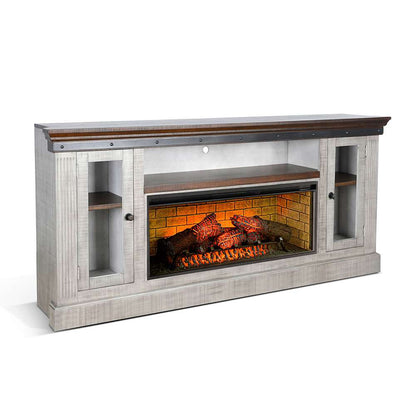 Sunny Designs -  128in Entertainment Wall with Electric Fireplace - K3649TA-CFW veiw 1