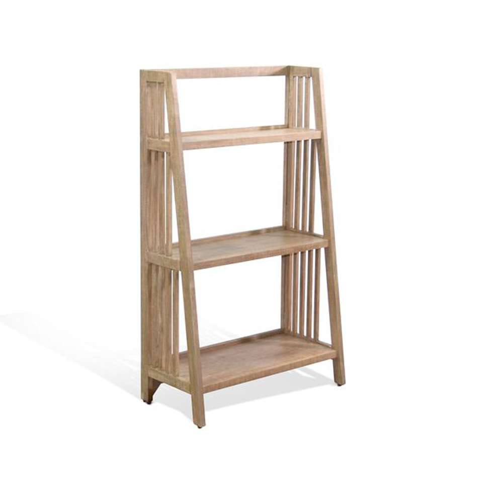 Sunny Designs -  48in Mahogany Wood Folding Bookcase - 2839DR-48 veiw 1