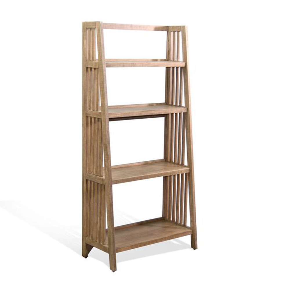 Sunny Designs -   60in Mahogany Wood Folding Bookcase - 2839DR-60 veiw 1