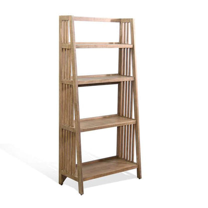 Sunny Designs -   60in Mahogany Wood Folding Bookcase - 2839DR-60 veiw 1