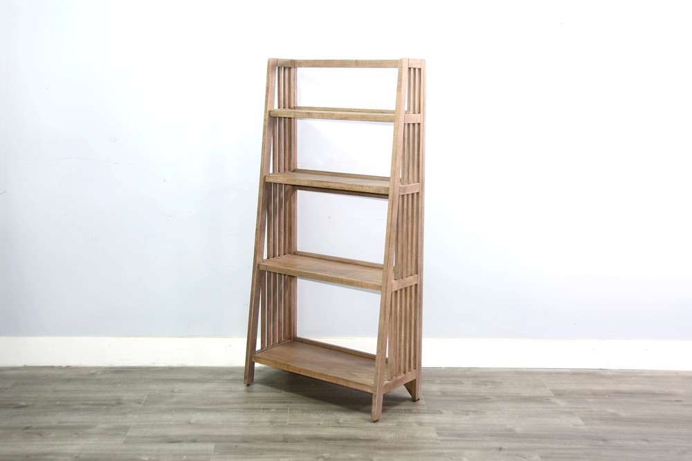 Sunny Designs -   60in Mahogany Wood Folding Bookcase - 2839DR-60 veiw 5