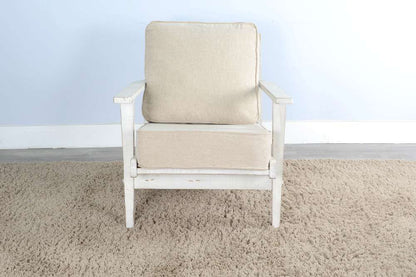 Sunny Designs - Marina -  Marina Mid-Century White Sand Chair - 4610WS veiw 2