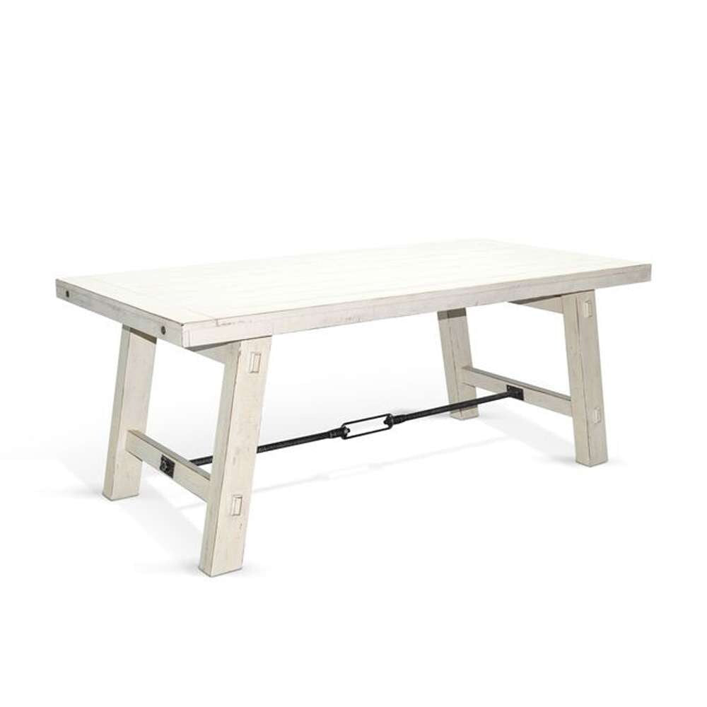 Sunny Designs - Marina -  White Sand Dining Table with Turnbuckle - 1367WS veiw 1