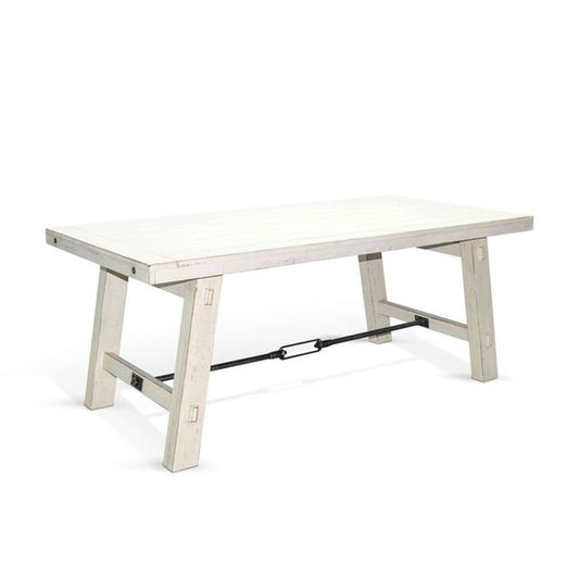 Sunny Designs - Marina -  White Sand Dining Table with Turnbuckle - 1367WS veiw 1
