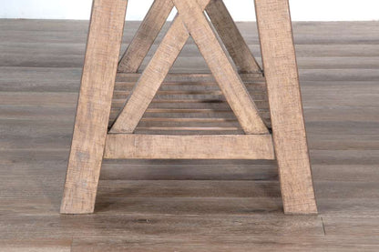 Sunny Designs -  Vivian 24in Farmhouse Mahogany Wood End Table in Light Brown - 3156DR-E veiw 2