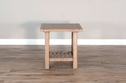 Sunny Designs -  Vivian 24in Farmhouse Mahogany Wood End Table in Light Brown - 3156DR-E veiw 4