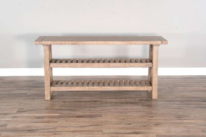 Sunny Designs -  Vivian 60in Farmhouse Mahogany Wood Sofa Table in Light Brown - 3156DR-S veiw 4