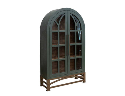IFD - Obsidian - 2 Glass Door Cabinet - IFD8531CABGN veiw 1