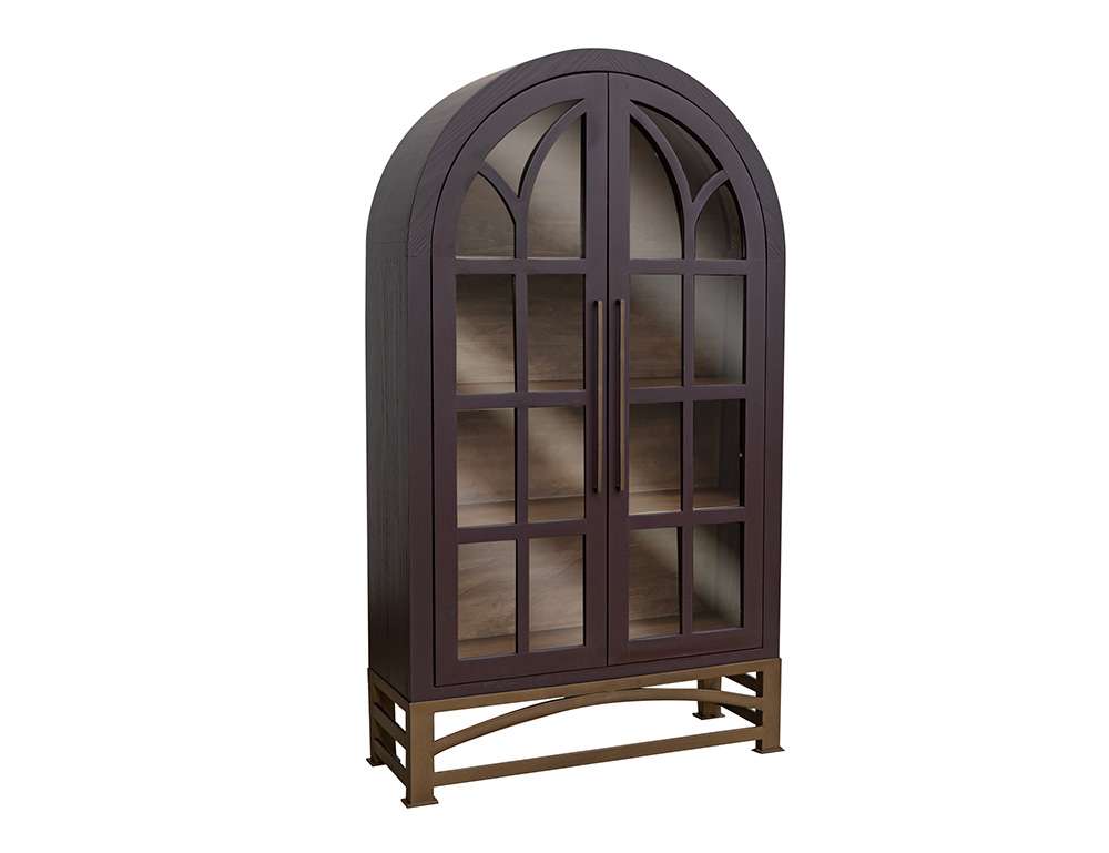 IFD - Obsidian - 2 Glass Door Cabinet - IFD8531CABRC veiw 1