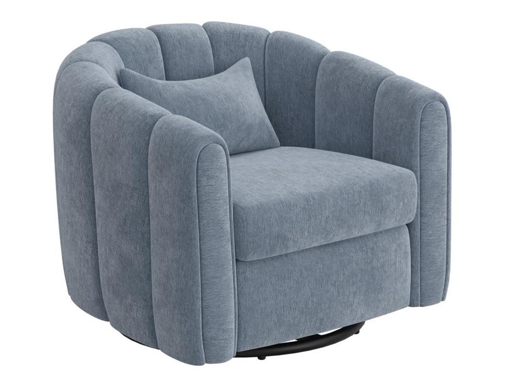 IFD - Viera - Wooden Frame & Metal Base, 360 Degree Swivel Glider Accent Chair - IUP515-ACH-190 veiw 1