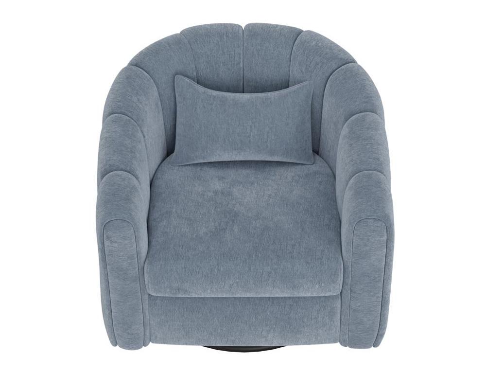 IFD - Viera - Wooden Frame & Metal Base, 360 Degree Swivel Glider Accent Chair - IUP515-ACH-190 veiw 3