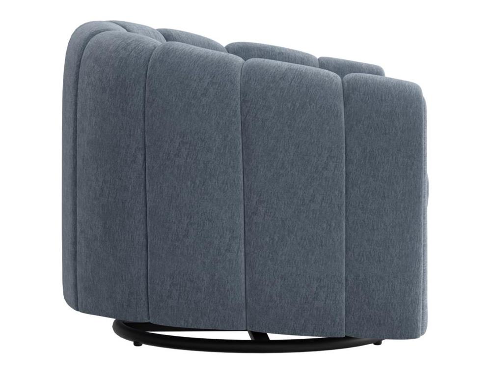 IFD - Viera - Wooden Frame & Metal Base, 360 Degree Swivel Glider Accent Chair - IUP515-ACH-190 veiw 4