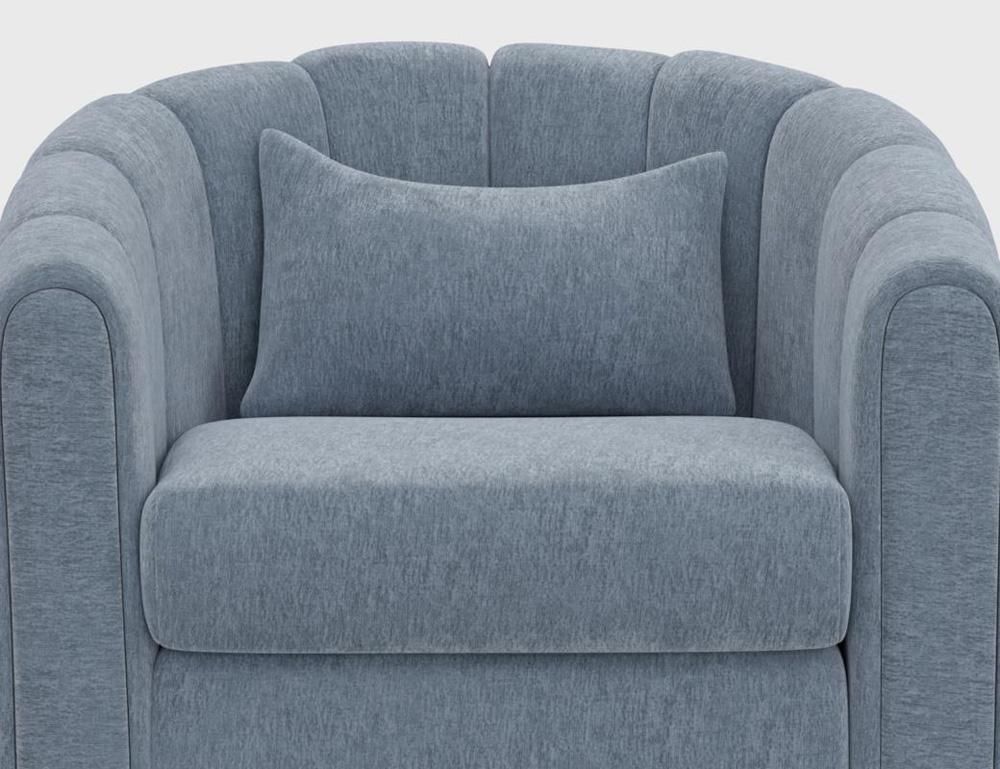 IFD - Viera - Wooden Frame & Metal Base, 360 Degree Swivel Glider Accent Chair - IUP515-ACH-190 veiw 5