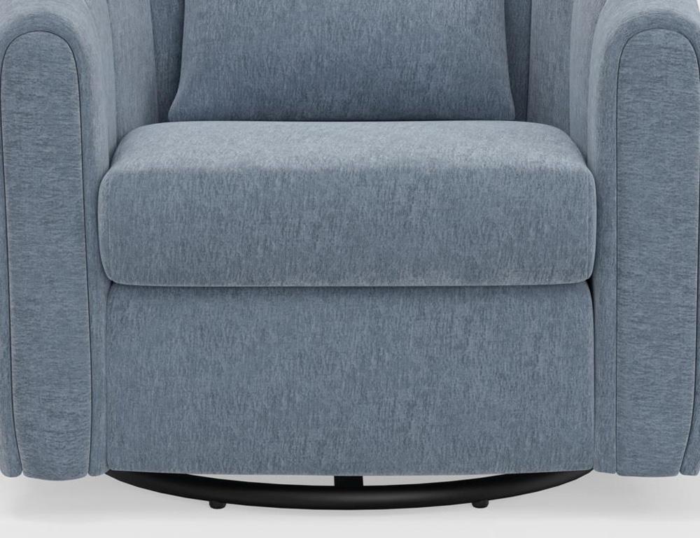 IFD - Viera - Wooden Frame & Metal Base, 360 Degree Swivel Glider Accent Chair - IUP515-ACH-190 veiw 7