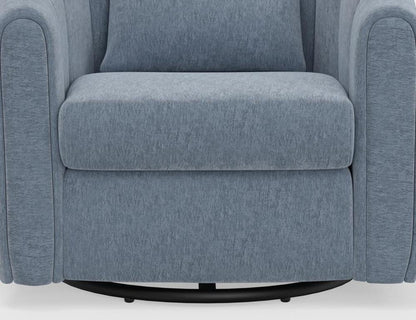IFD - Viera - Wooden Frame & Metal Base, 360 Degree Swivel Glider Accent Chair - IUP515-ACH-190 veiw 7