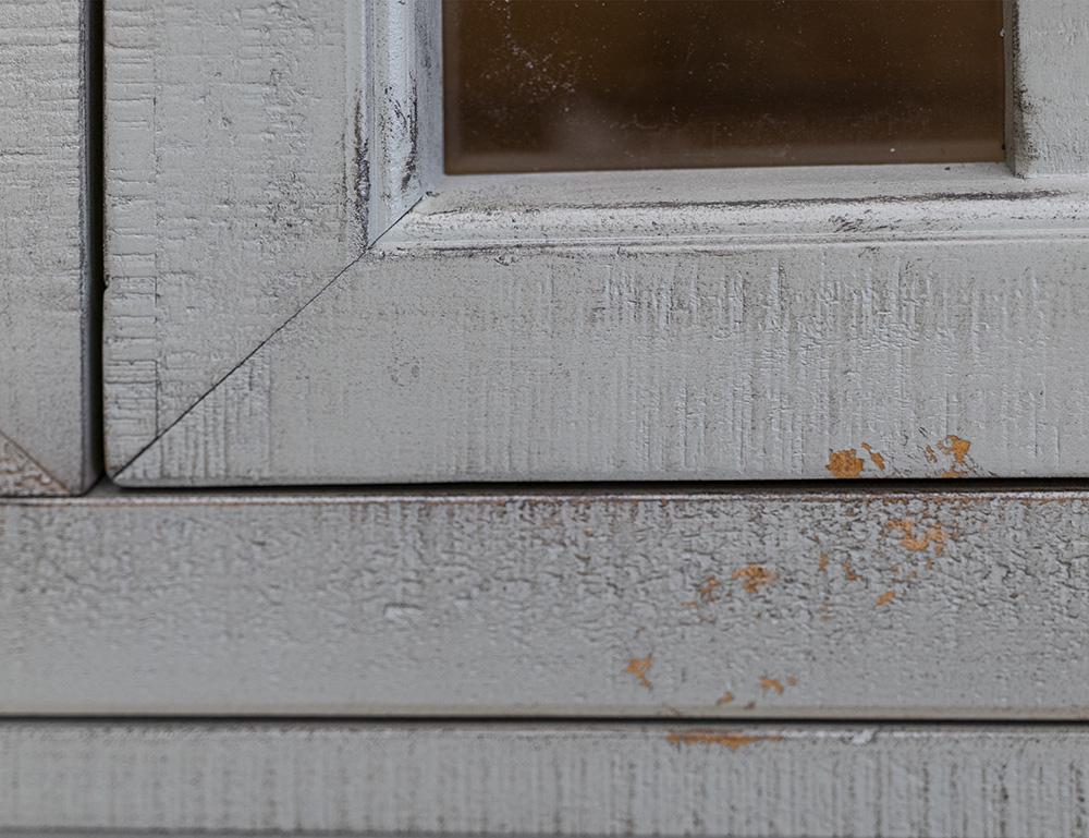 IFD - Toscana - 1 Drawer 2 Glass Doors Cabinet , Green - IFD1601CABGN veiw 4