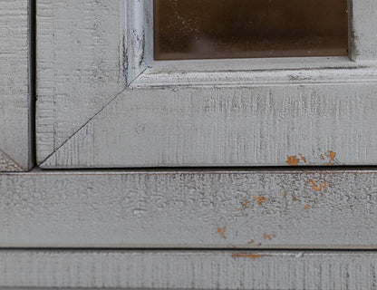 IFD - Toscana - 1 Drawer 2 Glass Doors Cabinet , Green - IFD1601CABGN veiw 4