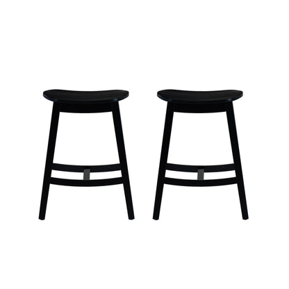 Linon Home Decor-Culver Backless Counter Stool, Set of 2, Black - CS330BLK02KDU veiw 5