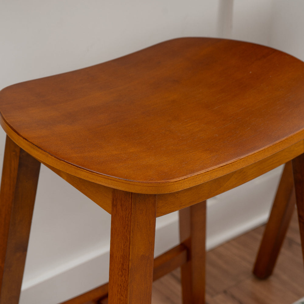 Linon Home Decor Culver Backless Counter Stool, Set of 2, Brown - CS330BRN02KDU veiw 3