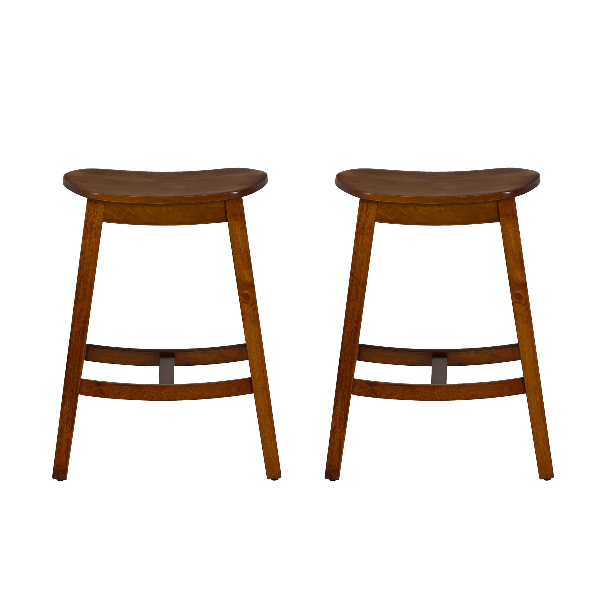Linon Home Decor Culver Backless Counter Stool, Set of 2, Brown - CS330BRN02KDU veiw 5