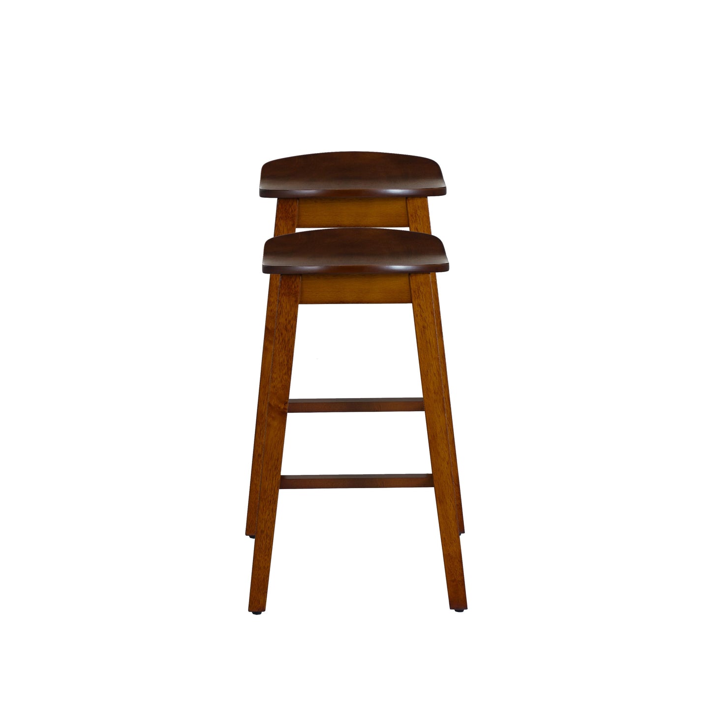 Linon Home Decor Culver Backless Counter Stool, Set of 2, Brown - CS330BRN02KDU veiw 6