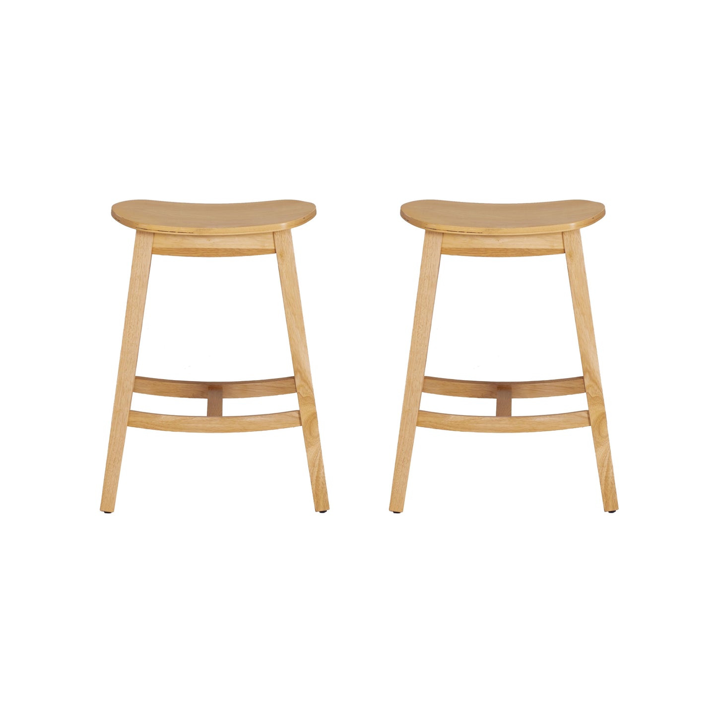Linon Home Decor Culver Backless Counter Stool, Set of 2, Natural - CS330NAT02KDU veiw 5