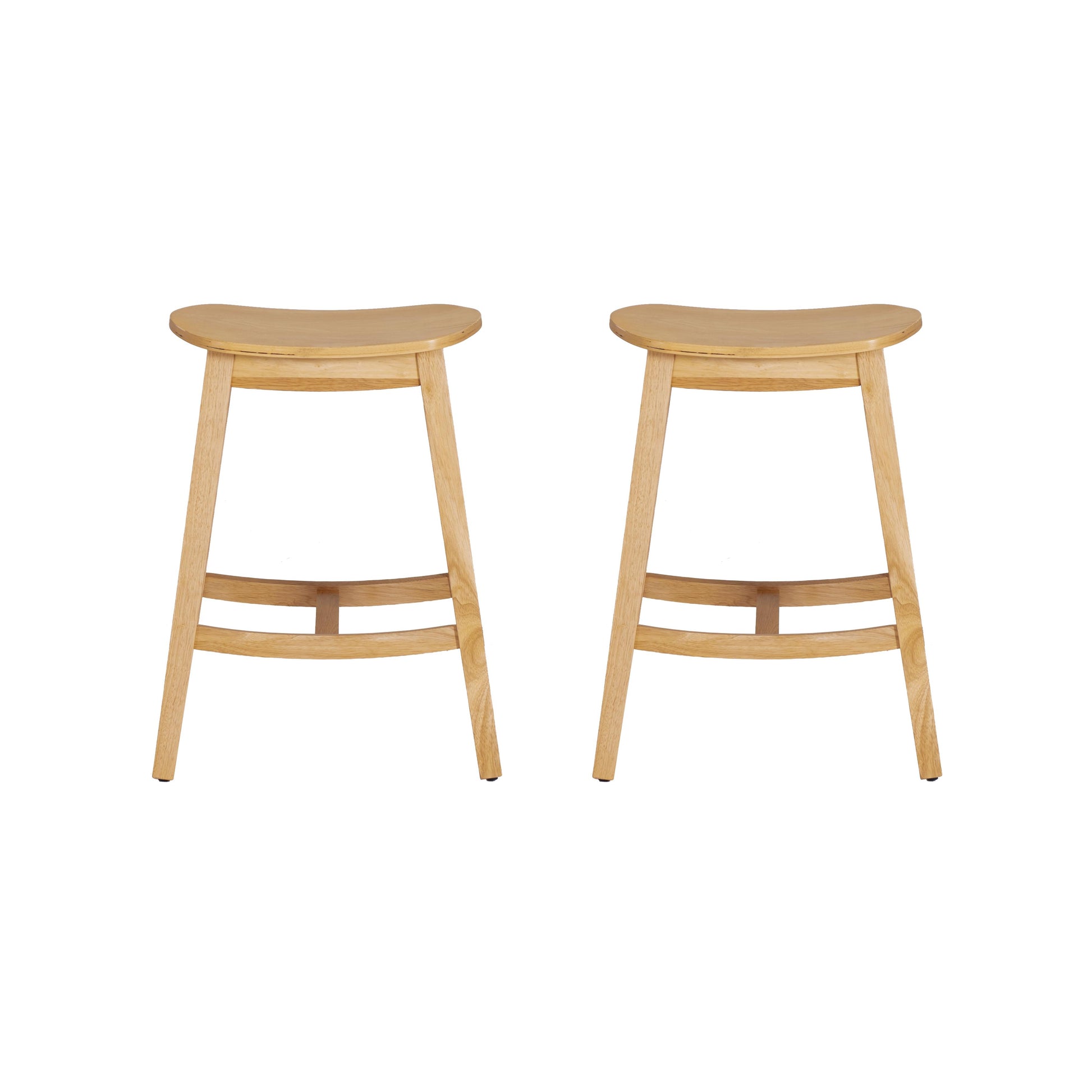 Linon Home Decor Culver Backless Counter Stool, Set of 2, Natural - CS330NAT02KDU veiw 5