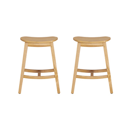Linon Home Decor Culver Backless Counter Stool, Set of 2, Natural - CS330NAT02KDU veiw 5