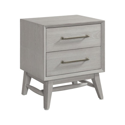 Intercon Furniture - Bayside Nightstand, 2 Drawer in White - BY-BR-9802-WHT-C veiw 1