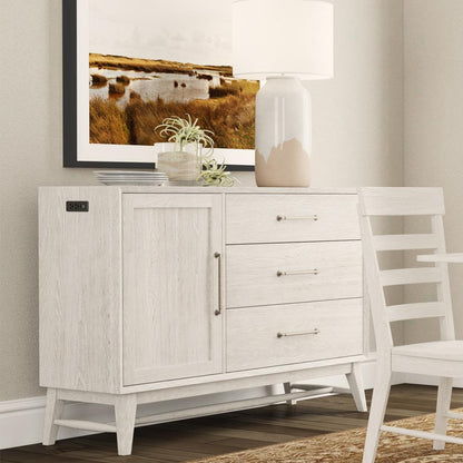 Intercon Furniture - Bayside 56  Sideboard - White - BY-CA-5640-WHT-C veiw 2