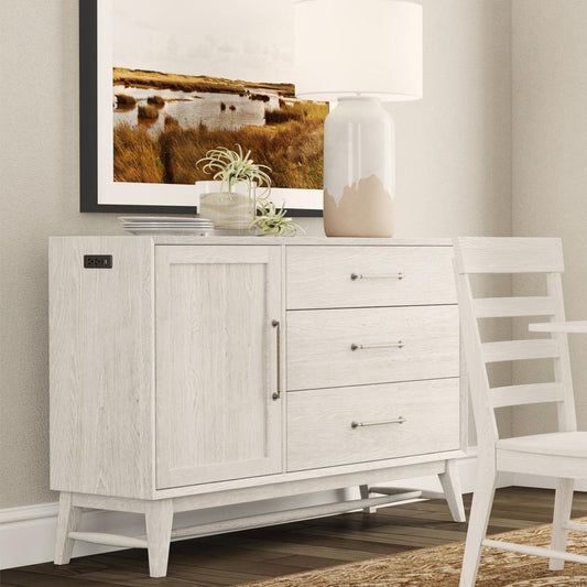 Intercon Furniture - Bayside 56  Sideboard - White - BY-CA-5640-WHT-C veiw 2
