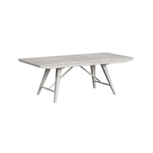 Intercon Furniture - Bayside 40 x 66-84, Trestle Table - White - BY-TA-4084-WHT-C veiw 1
