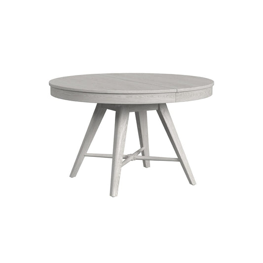 Intercon Furniture - Bayside 48x48-66, Round Table - White - BY-TA-4866-WHT-C veiw 1