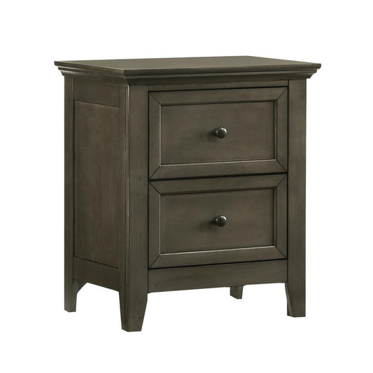 Intercon Furniture - San Mateo Youth Nightstand, 2 Drawer in Gray - SM-BR-4302-GRY-C veiw 1