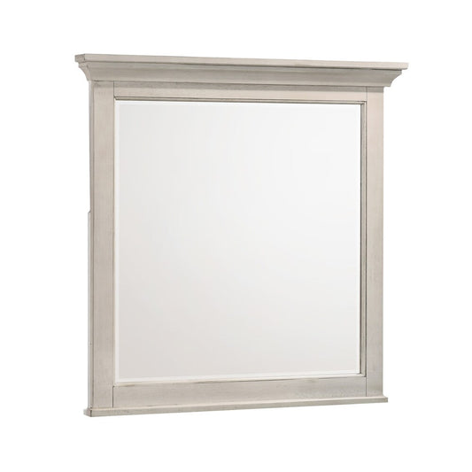 Intercon Furniture - San Mateo Youth Mirror in Rustic White - SM-BR-4391-RWH-C veiw 1