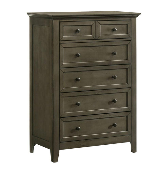 Intercon Furniture - San Mateo Youth Chest, 5 Drawer in Gray - SM-BR-N4305-GRY-C veiw 1