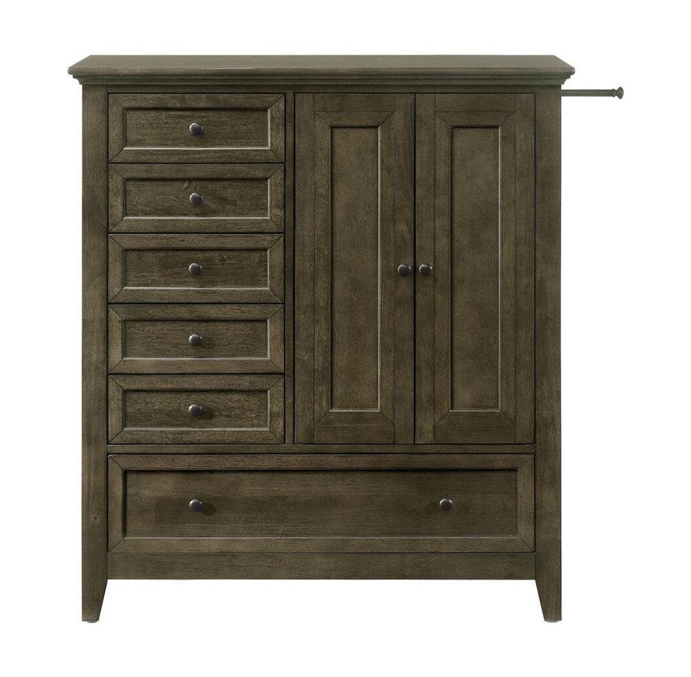 Intercon Furniture - San Mateo Youth Chifferobe in Gray - SM-BR-N4305C-GRY-C veiw 1