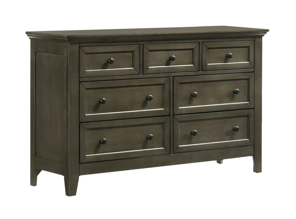 Intercon Furniture - San Mateo Youth Dresser, 7 Drawer in Gray - SM-BR-N4307-GRY-C veiw 1