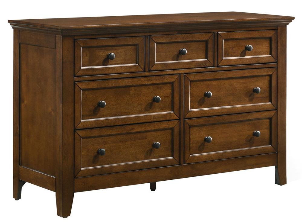 Intercon Furniture - San Mateo Youth Dresser, 7 Drawer in Tuscan - SM-BR-N4307-TUS-C veiw 1