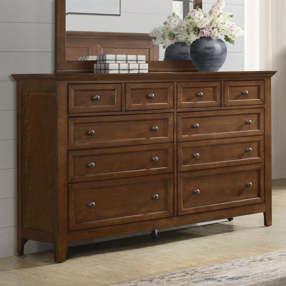 Intercon Furniture - San Mateo Dresser, 10 Drawer in Tuscan - SM-BR-N8810-TUS-C veiw 2
