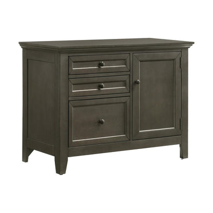 Intercon Furniture - San Mateo 41  Credenza in Gray - SM-HO-4130D-GRY-C veiw 1