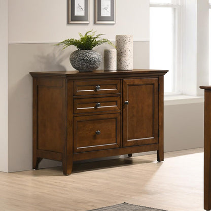 Intercon Furniture - San Mateo 41  Credenza in Tuscan - SM-HO-4130D-TUS-C veiw 2